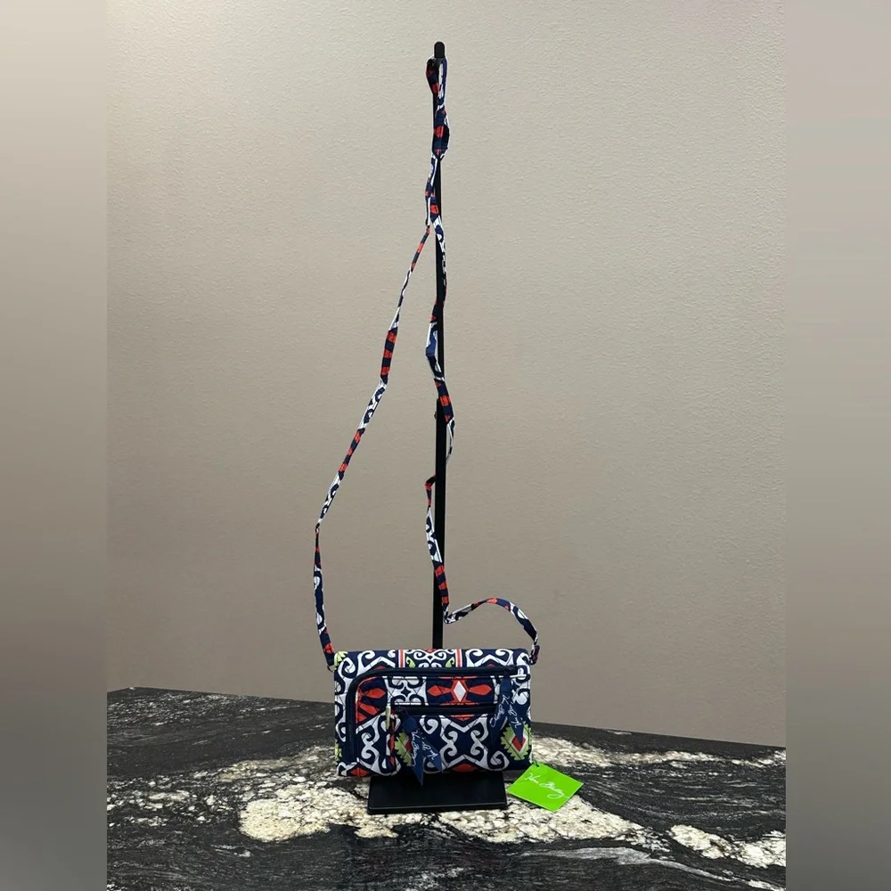 Vera Bradley Red and Blue Crossbody Bag - Picture 2 of 8